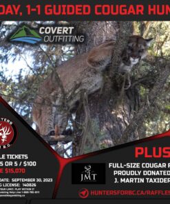 guided cougar hunt raffle tickets british columbia
