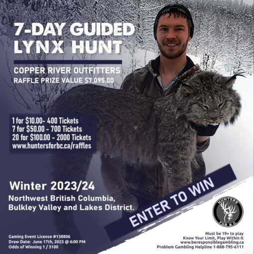 lynx hunting bc raffle tickets