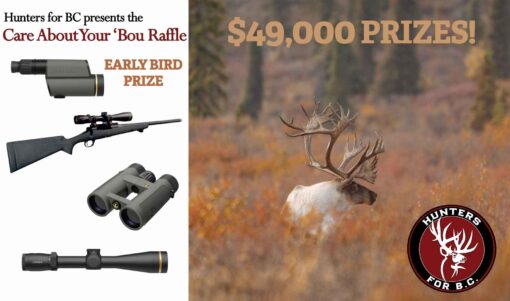 we care about bou caribou optics raffle package