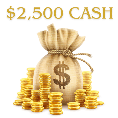 2500 cash